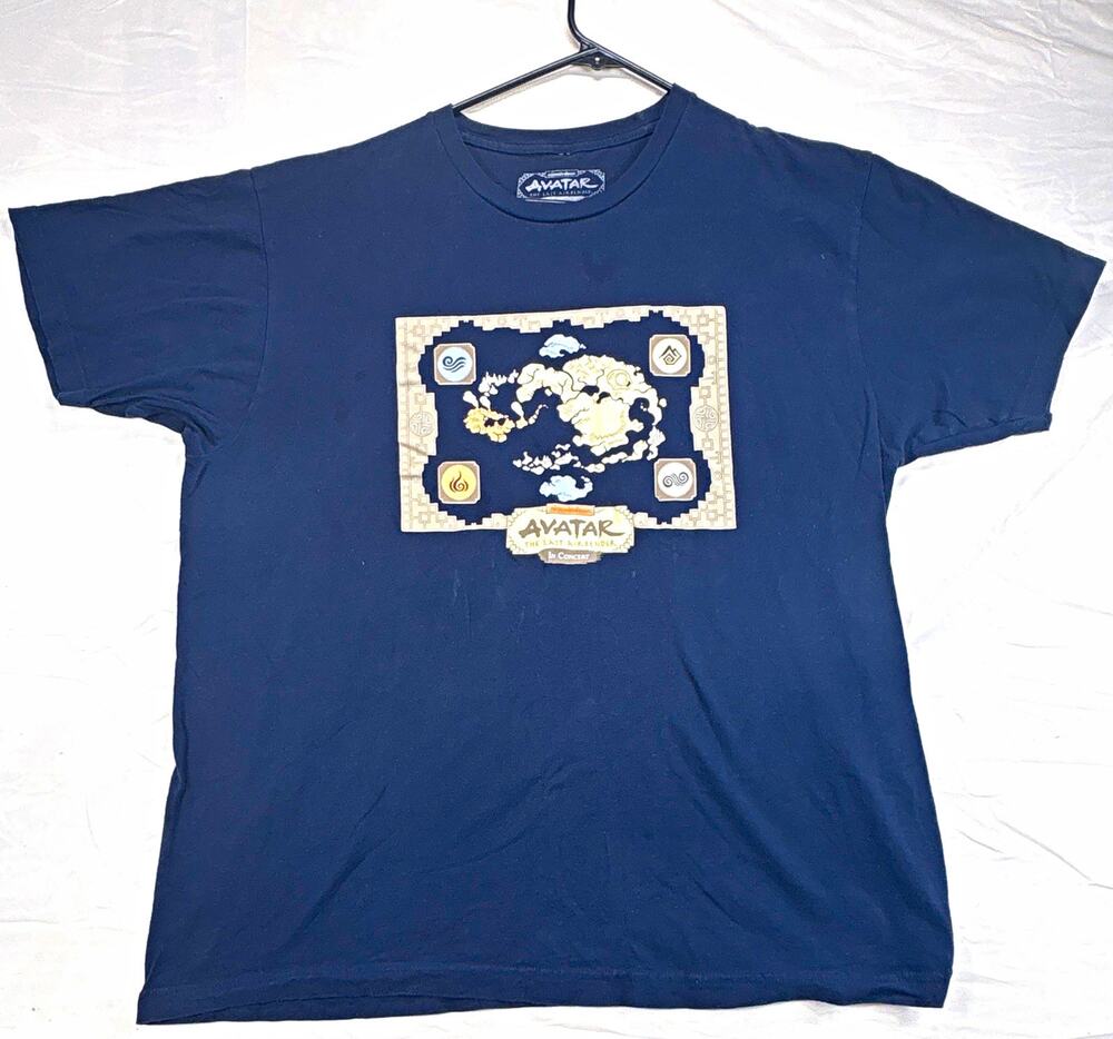 Nickelodeon Avatar The Last Airbender Concert Navy Graphic Tee Mens XL